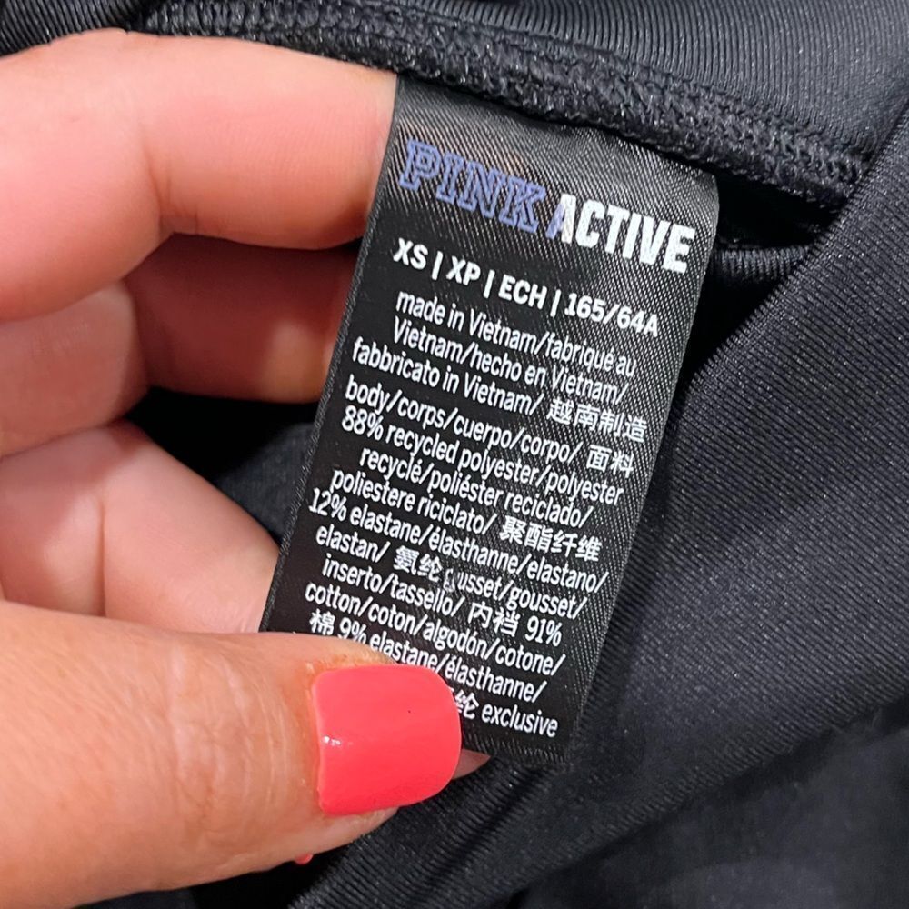 PINK Victoria's Secret Black Tie Dye Bike Shorts - Picture 3 of 3